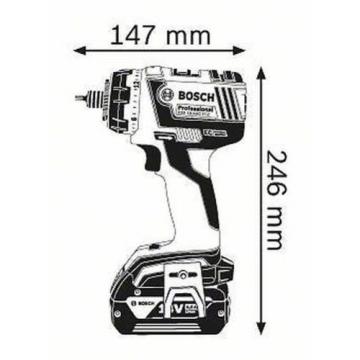 Bosch cordless drill GSR 18V-EC FC2 with SDS Recording Solo Model 06019E1109