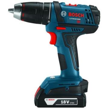 Bosch Li-Ion Drill/Driver Cordless Power Tool Kit 1/2in 18V Keyless BLUE DDB181