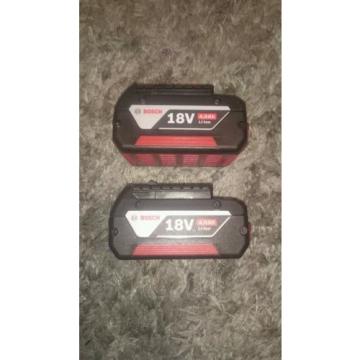 Bosch 18v 4.0 batteries x 2