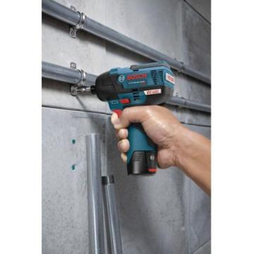 Impact Driver Tool Kit 12-Volt MAX Cordless Variable Speed 2600 RPM 1/4&#034; Bosch