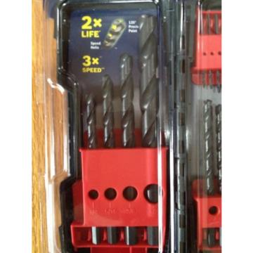 BOSCH 21-PC BLACK OXIDE TWIST DRILL BIT SET WITH CASE NEW