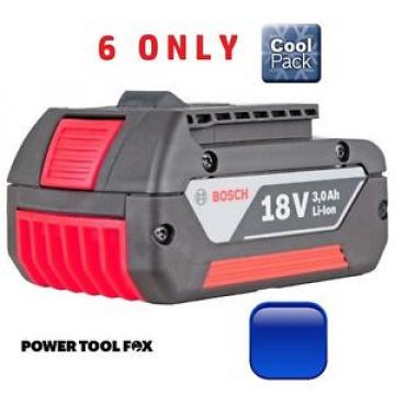 6 ONLY! Bosch 18v 3.0ah Li-ION COOL Battery 2607336235 1600Z00037 3165140730457