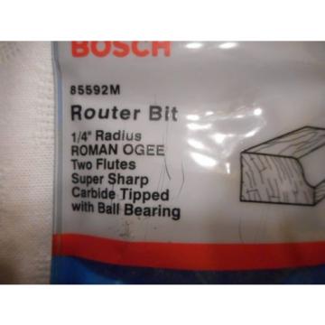 &#034;BOSCH&#034; # 85592M ROMAN OGEE 1/4&#034; RADIUS 1/2&#034; SHANK ROUTER BIT (PRE-OWNED)