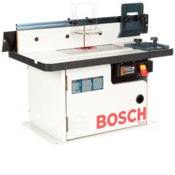 Router Table Bosch Cabinet Style Benchtop Tool Adjustable Laminated Power Wood