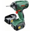 Compact Ergonomic Cordless Li-Ion High Torque Impact Wrench w/ 2 18V Batteries