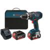 New Durable 18-Volt Compact Tough Hammer Drill Driver with 2 Fat Pack Batteries #1 small image