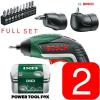 2x FULLSET Bosch IXO5 Lithium ION Cordless Screwdriver 06039A8072 3165140800051&#039;