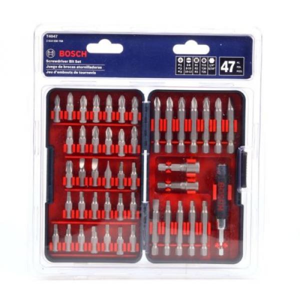 Bosch Screwdriver Drill Bit Set Hard Case Kit Durable Precision Tool 47-Piece #2 image