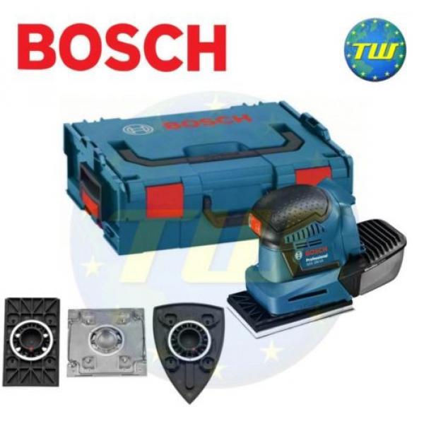 Bosch GSS18V-10 18V Cordless Orbital Sander Body 3x Sanding Base Plates &amp; LBoxx #1 image