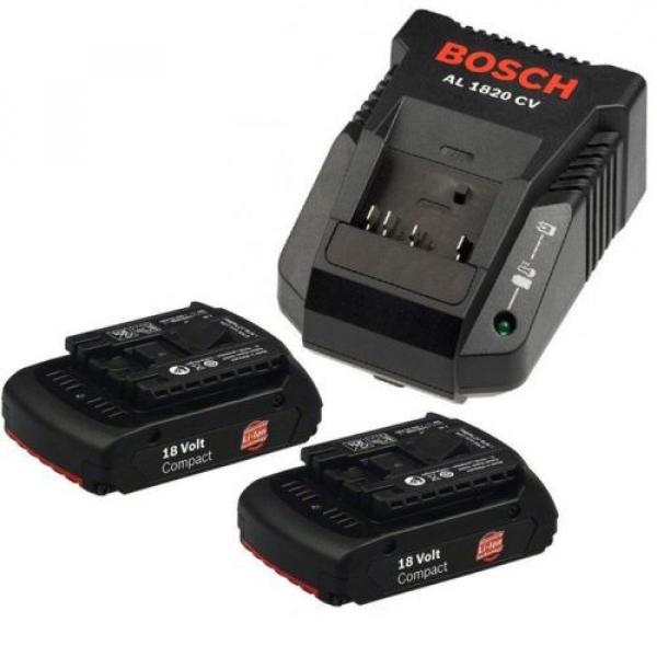 NEW! Bosch 18V Cordless Drill Driver Combo Kit + 2 Battery + Charger- GSR 18-2LI #3 image