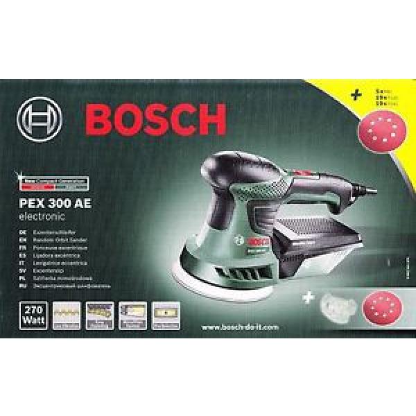 Levigatrice Bosch Pex 300AE valigetta +25 dischi adattatore carteggiare levigare #1 image