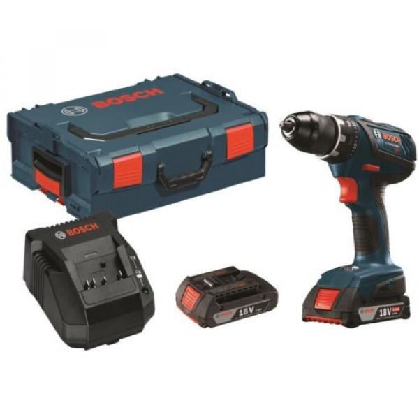 Bosch Li-Ion Drill/Driver Kit Cordless Power Tool Kit 1/2in 18V Keyless L-Boxx #1 image