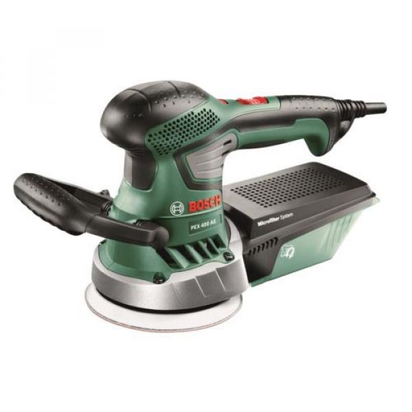 Bosch 350W 125mm Random Orbital Sander PEX 400AE solution for sanding and polish #1 image